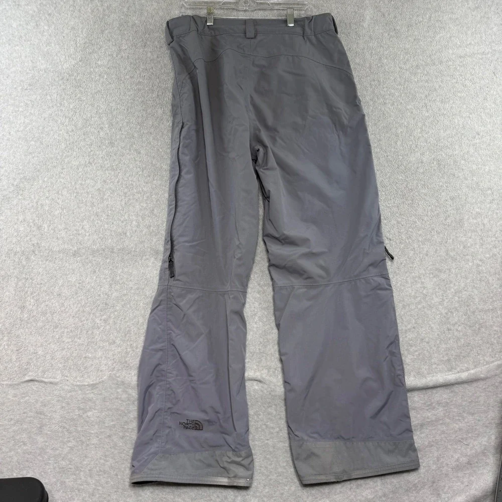 The North Face HyVent Snow Pants Mens Large Grey Waterproof Cargo Ski Snowboard